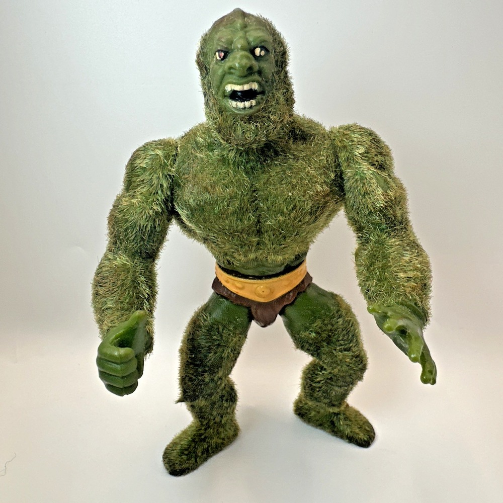 Vintage 1985 Moss Man MOTU Masters of the Universe Mattel Figure Flocked